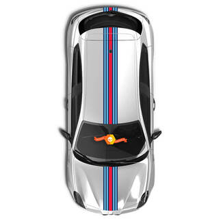 Stripes for ​Alfa Romeo Body Hood Roof Trunk Graphics and Decals Martini Style