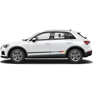 Side Stripes Racing with German Flag for Audi Sport Q3 SQ3 RS Q3 8