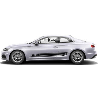 Side Stripes for Audi A5 or pick your model Audi Q or Audi A or Audi RS or Audi S 2 options