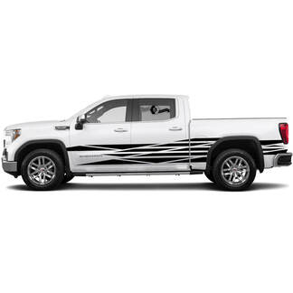 Full Side Panel Doors Decals Stickers For GMC Sierra 1