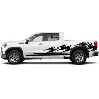 Full Side Panel Doors Decals Stickers For GMC Sierra 2
