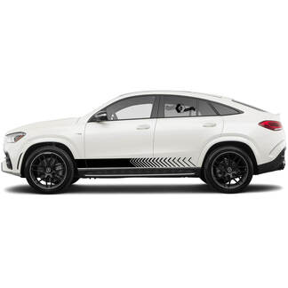 Side doors stripes for Mercedes Benz GLE Graphics Vinyl Decals Stickers 2