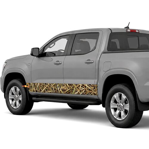 Tall Grass Camouflage side stripes rocker panel decals stickers for Trucks