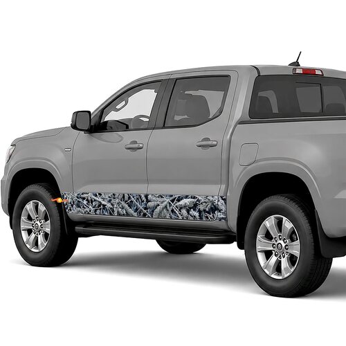Frosted Forest Camouflage side stripes rocker panel decals stickers for Trucks