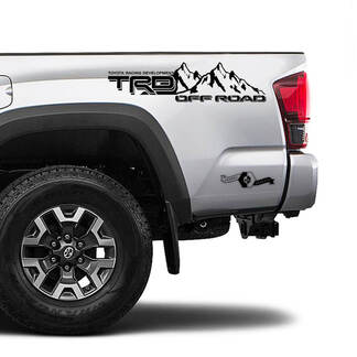 TRD 4x4 Off Road TOYOTA Forest Mountain Peaks Decals Stickers for Tacoma Tundra 4Runner Hilux side