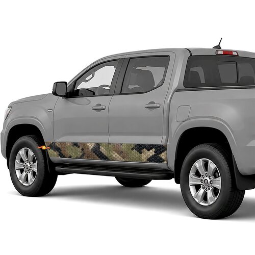 Reptile Skin Camouflage side stripes rocker panel decals stickers for Trucks