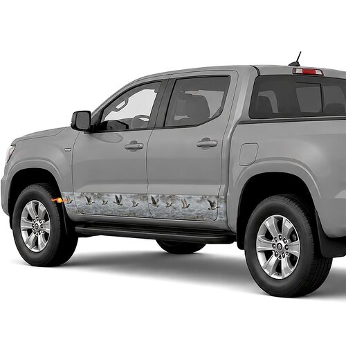 Waterfowl Hunting Camouflage side stripes rocker panel decals stickers for Trucks