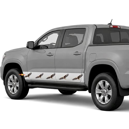 Bald Eagle Flight side stripes rocker panel decals stickers for Trucks