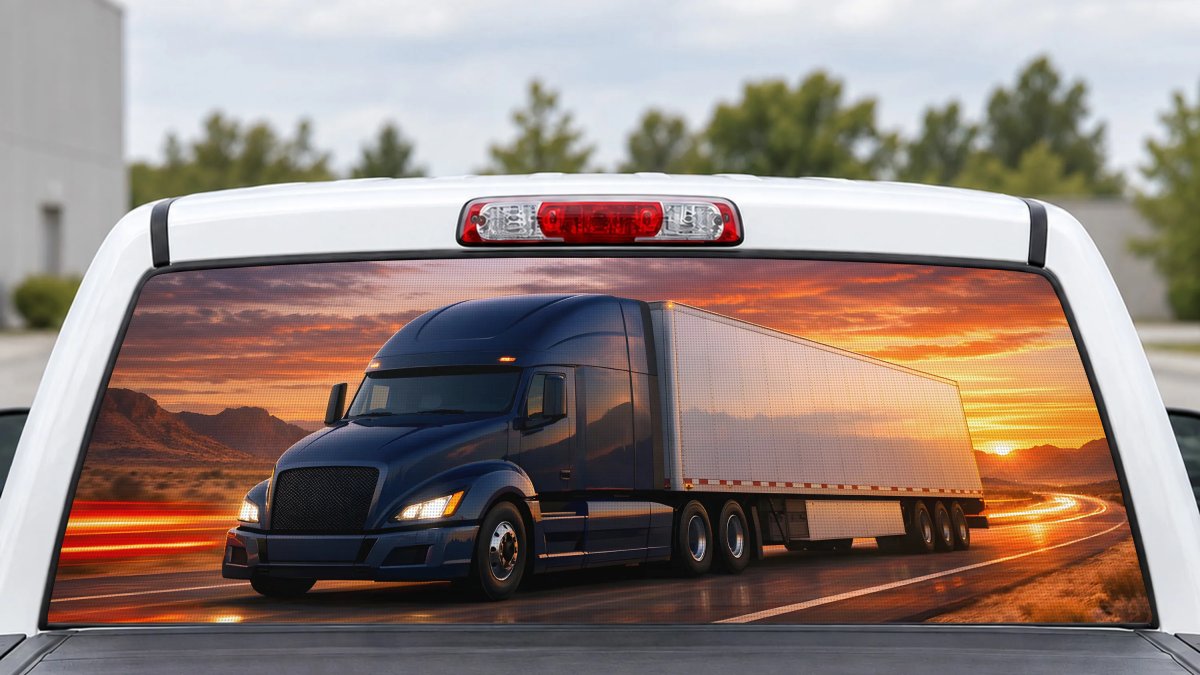 Rear window decals